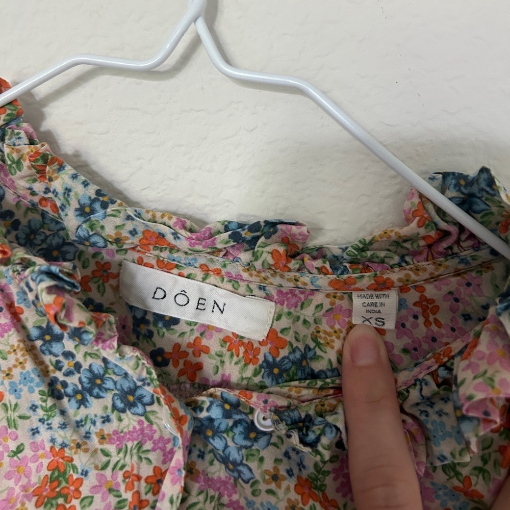 Doen Rose Top Cream Lady Bird Floral - Picture 8 of 10